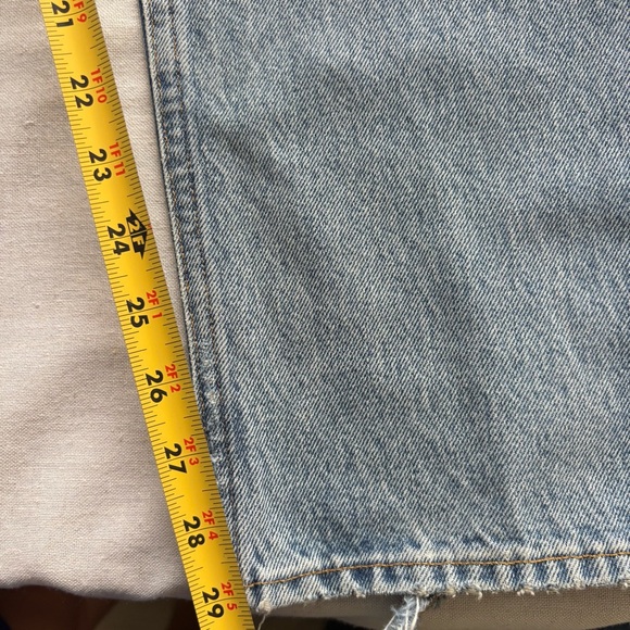 Agolde 90s Pinch High Rise Crop Straight Jeans Endless Size 25 A154D-1206 - Picture 11 of 14